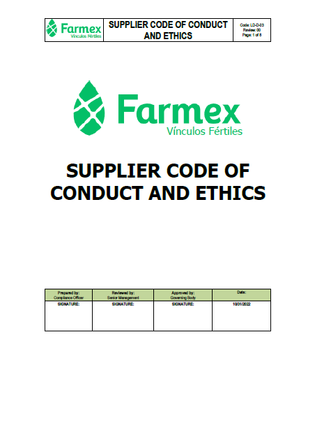 Supplier Code of Conduct and Ethics