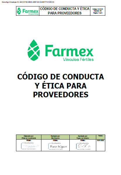 Código de Conducta para Proveedores