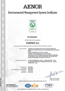 Environmental Management System Certificate