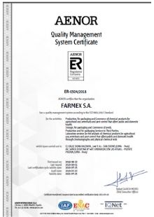 Quality Management System Certificate