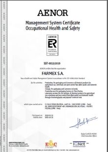 Management System Certificate Occupational Health and Safety
